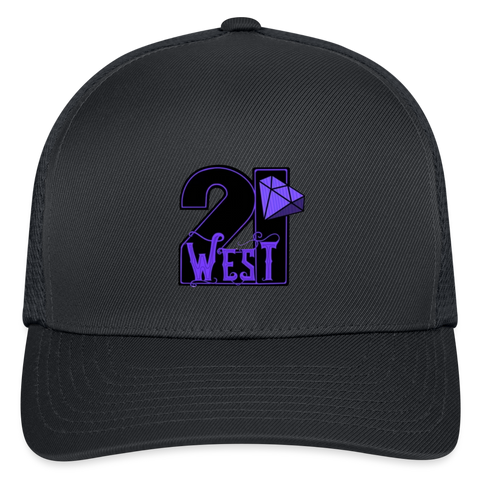 21 West Flexfit Fitted Baseball Cap - charcoal