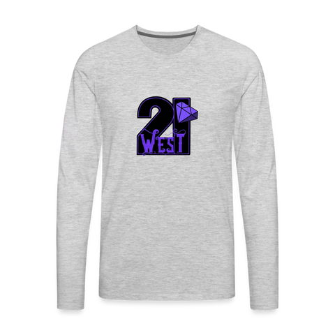 21 West Men's Premium Long Sleeve T-Shirt - heather gray