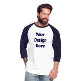 Baseball T-Shirt - white/navy