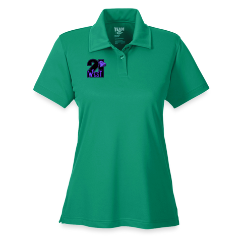 21 West Ladies' Command Snag Protection Polo - kelly green