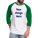 Baseball T-Shirt - white/kelly green