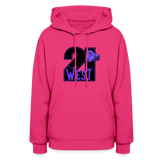 21 West Women's Hoodie - fuchsia