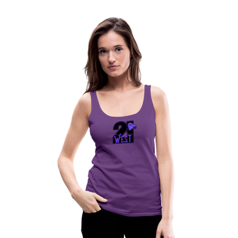 21 West Women’s Premium Tank Top - purple