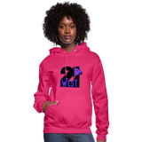 21 West Women's Hoodie - fuchsia