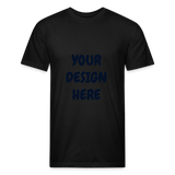 Fitted Cotton/Poly T-Shirt by Next Level - black