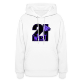21 West Women's Hoodie - white